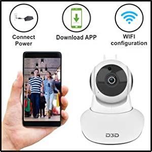 Buy D3D Full HD CCTV 2MP (1920x1080) p WiFi Wireless IP Home Security ...