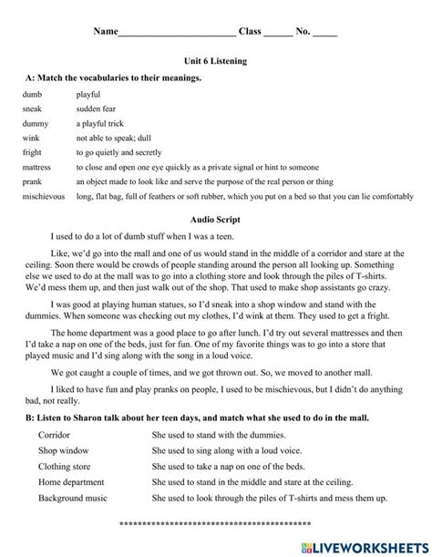 Image result for Listen 6 Practice Problems Unit 5