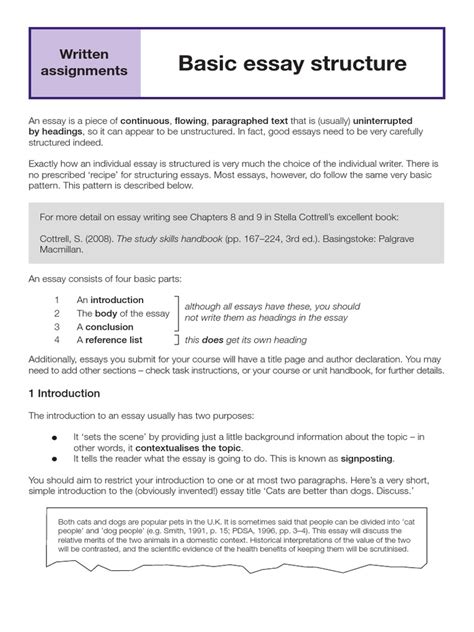 Image result for Basic Essay Structure