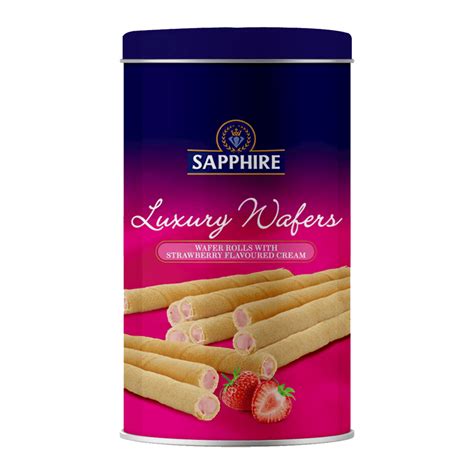 Wafer Rolls with Strawberry Cream 300g – Sapphire Confectionery