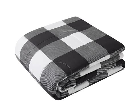 Buy Mainstays Buffalo Plaid 7 Piece Bed in a Bag Comforter Set with ...