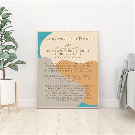 Printable Young Women Theme, 2021 LDS Young Women Theme Poster, LDS ...