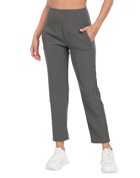 HDE Women's Travel Pants High Waist Stretch Golf Pant with Pockets ...