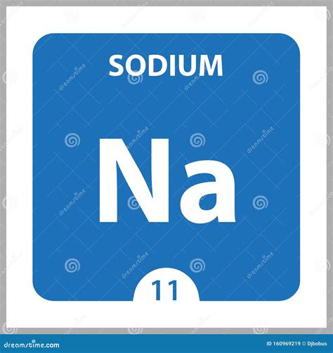 Sodium Chemical 11 Element of Periodic Table. Molecule and Communication Background Stock ...
