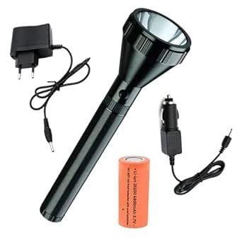 Professional Rechargeable 3 Mode LED Ultra Bright Torch Light 13W 800m ...