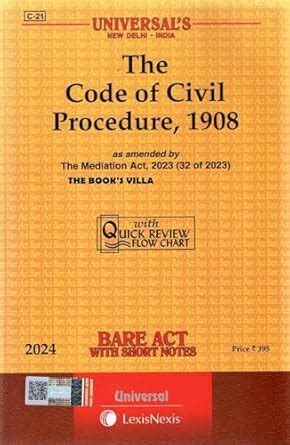 Buy UNIVERSAL CIVIL PROCEDURE CODE (CPC) BARE ACT 2024 Book Online at ...