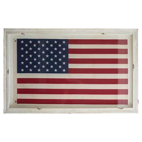 Home | Wall Art | Large Framed American Flag Under Glass