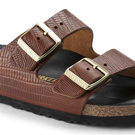 Buy Brown Arizona Embossed Natural Leather Online in India - BIRKENSTOCK