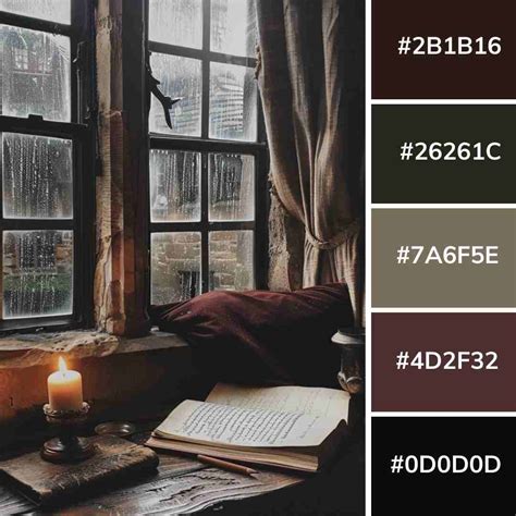 20 Dark Academia Color Palettes with Names and Hex Codes ...
