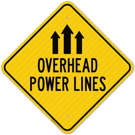 SigoSigns Overhead Power Lines Sign, 18x18 Inches, 3M AEGP India | Ubuy