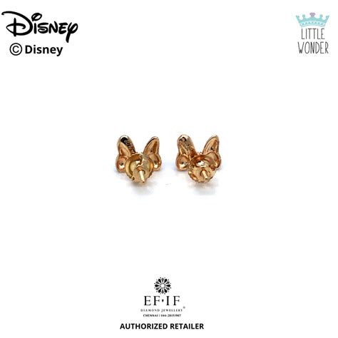 MINNIE MOUSE BOW STUD - EFIF Diamonds – EF-IF Diamond Jewellery