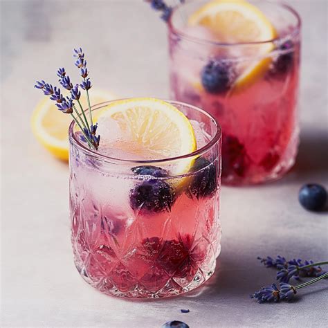 Dreamy Blueberry Lavender Lemonade Cocktail Recipe for Summer - Perfect Savory 450