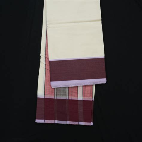 Hayagrivas Handloom 9*5 Pure Cotton Dhoti 3 Inch border KBE605F11-1 ...