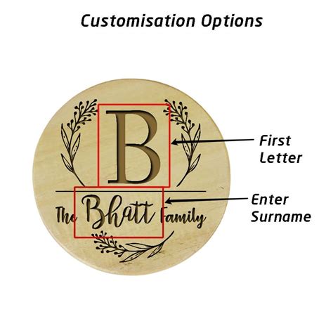 Family Name & Monogram Coasters | Custom Coasters | Wooden Coasters ...