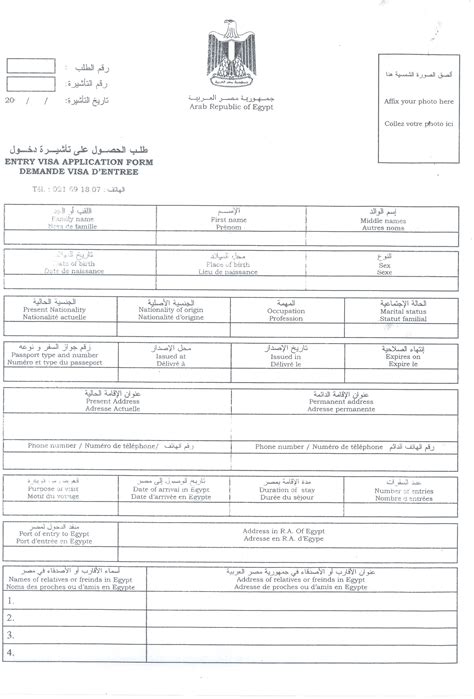 埃及签证申请表_word文档在线阅读与下载_无忧文档