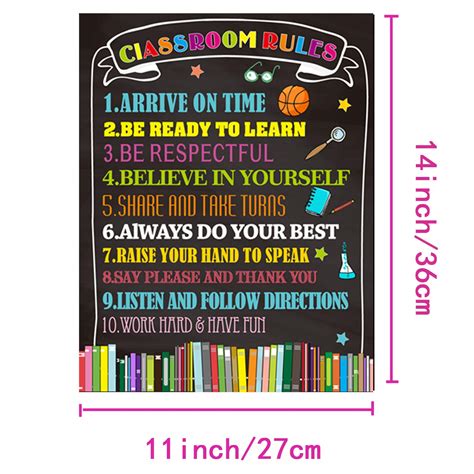 Buy Classroom Poster Set Decorations Welcome Back to School Classroom ...