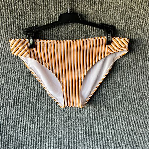 Buy NEW Roxy Bikini Womens Extra Large Orange Swimsuit Bottom Bathing ...