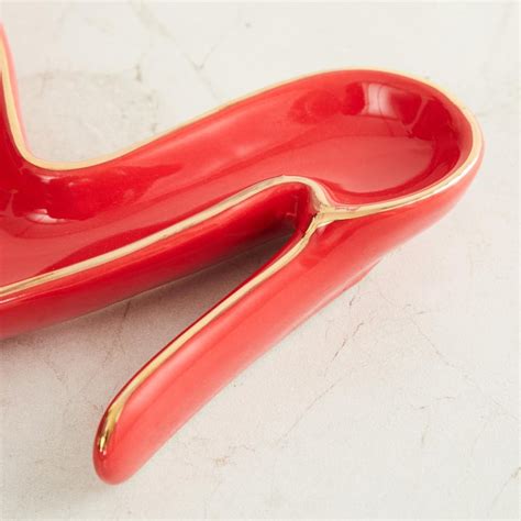 Buy Asgard Red Solid Ceramic Duck Platter from Home Centre at just INR ...