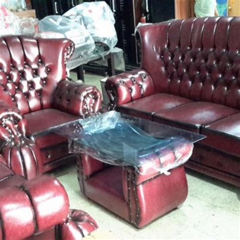 Jual kursi tamu / kursi sofa tamu jaguar merah marun 1 set free ongkir ...