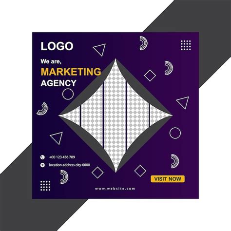 Social media post template design | Premium Vector