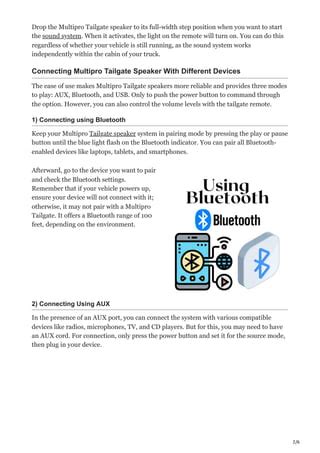 Image result for MultiPro Tailgate Audio System