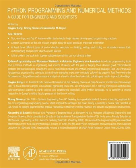 Image result for Python Programming and Numerical Methods