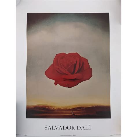 Salvador Dali - The Meditative Rose Print