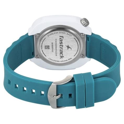 Buy Online Fastrack Hype Adventure Quartz Analog White Dial Teal ...
