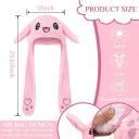 HASTHIP Plush Animal Bunny Dancing Ears Hat, Rabbit Moving Ear Flaps ...