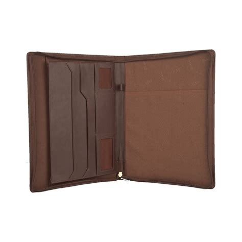 ELAN, Zipper Around Closure Folder | BROWN | A4. – OXFORD stationers