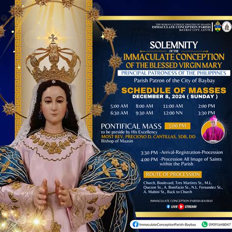 LOOK | Solemnity... - Immaculate Conception Parish - Baybay