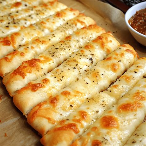 Homemade Cheesy Breadsticks - Recipe Yumm