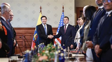 Noboa opens door to US military bases, backs Rubio's FTO designation ...