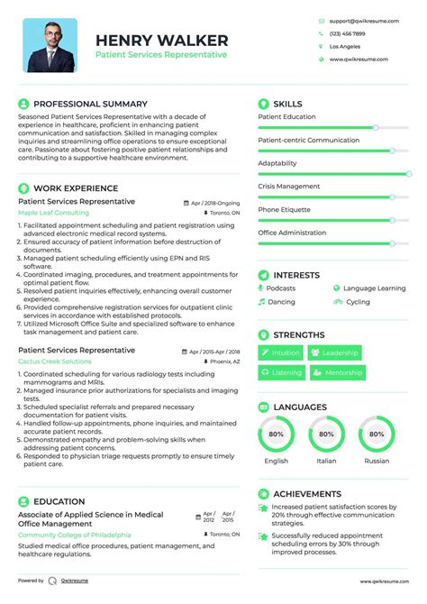 10+ Patient Services Representative Resume Samples & Templates for 2025