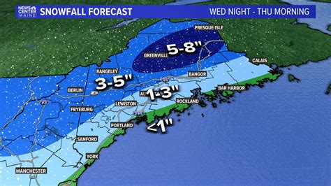 Several inches of snow to fall in central Maine by Thursday morning