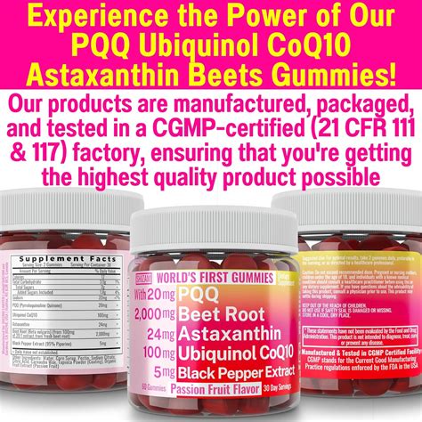 SHIZAM Ubiquinol CoQ10 PQQ Astaxanthin Beets Gummies, Super India | Ubuy