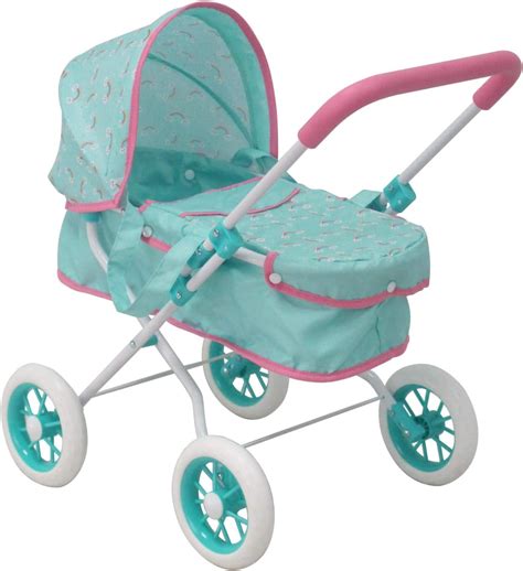 KOOKAMUNGA KIDS Baby Doll Stroller with Detachable Bassinet | Realistic ...
