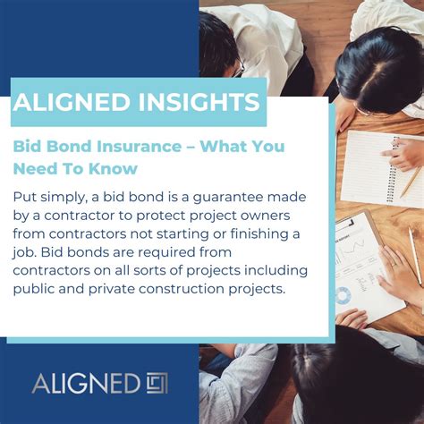 ALIGNED Insurance on LinkedIn: A bid bond is a guarantee that the ...