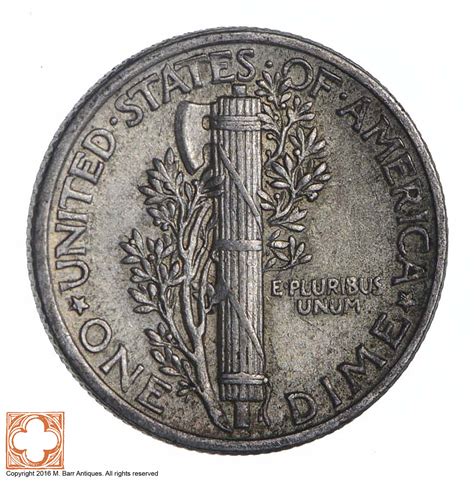 Razor Sharp 1942 Mercury Liberty Dime - 90% Silver - Stunning in High ...