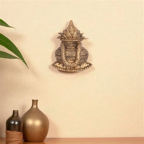 Brass Kalash & Rajasthani Ladies Wall Decor – The Advitya
