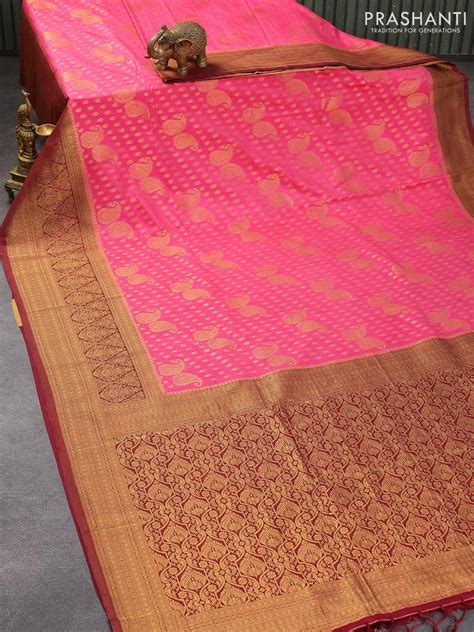 Banarasi Semi Crepe Sarees – Prashanti Sarees