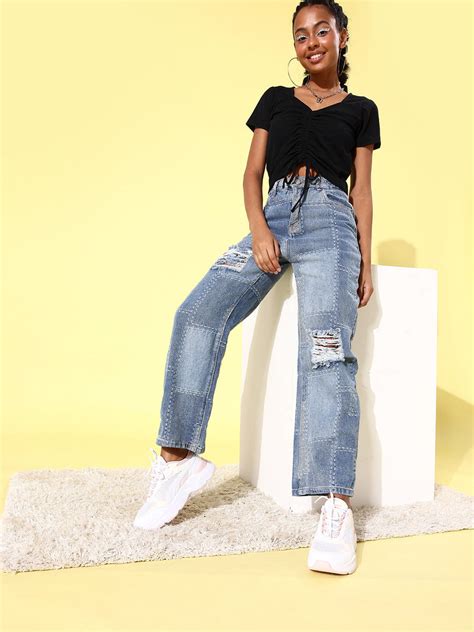 Women's Drawstring Crop Top- Black – Stylestone