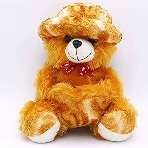 Buy Green Apple Inc 13 Inch Wearing Hat Brown Teddy Bear Gift for ...