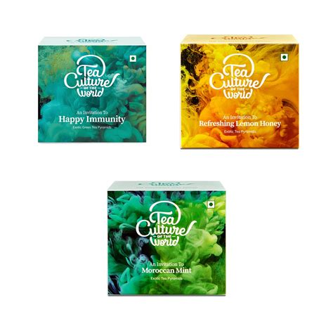 Tea Culture of The World Super Saver Combo Pack (Happy Immunity, Lemon ...