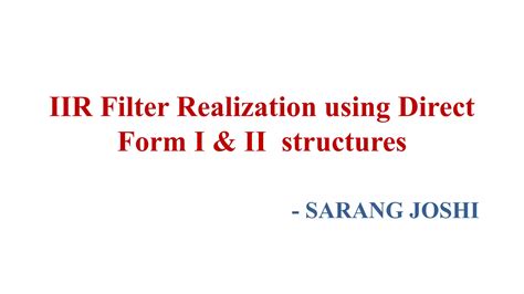 Image result for Structural Realization of IIR Systems Direct 2