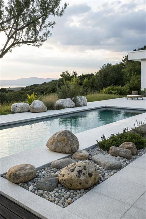 16+ Stunning Rock Landscaping Ideas Around Pools