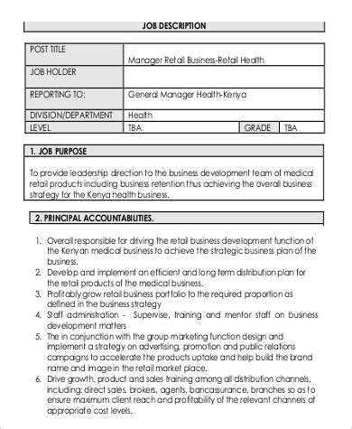 Image result for Business Development Manager Job Description Examples