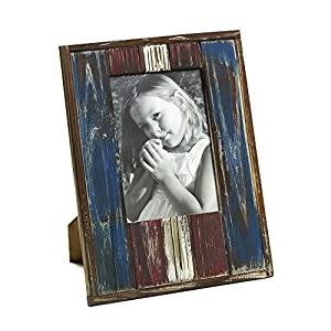 Aapno Rajasthan Rustic Finish Wooden Photo Frame (Red and Blue ...