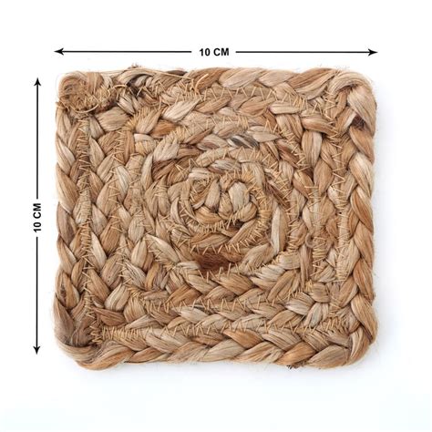 Buy Arena Set of 4 Jute Coasters from Home Centre at just INR 399.0