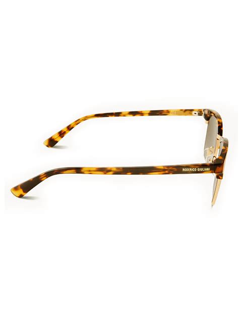 RODERICO GIULIANI TORTOISE ACETATE FRAME BROWN TAC POLARISED LENS MEN'